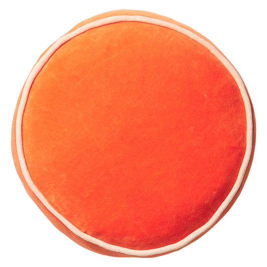 Castilo Round Velvet Cushion - Aperol