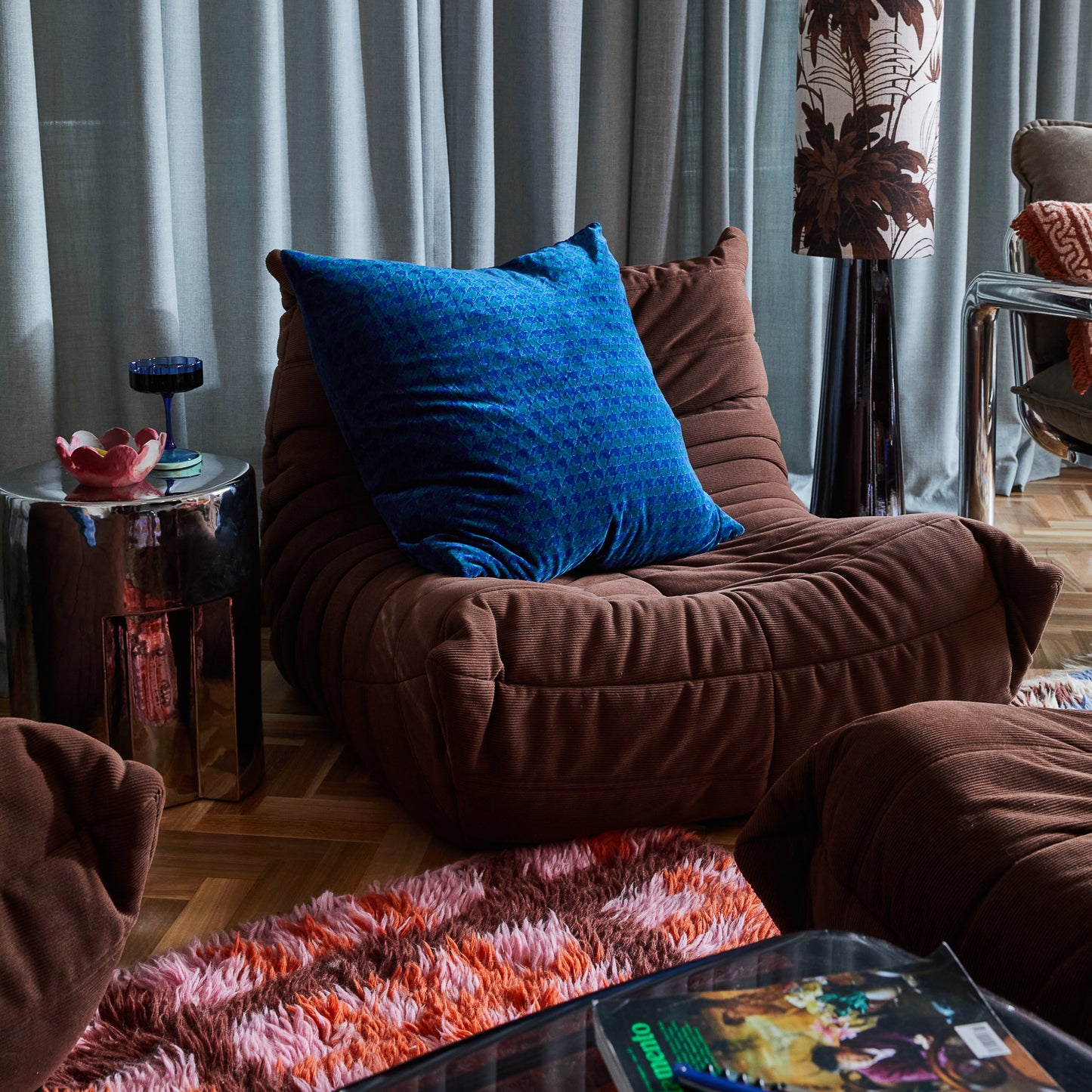 Vinita Velvet Sham - Lapis