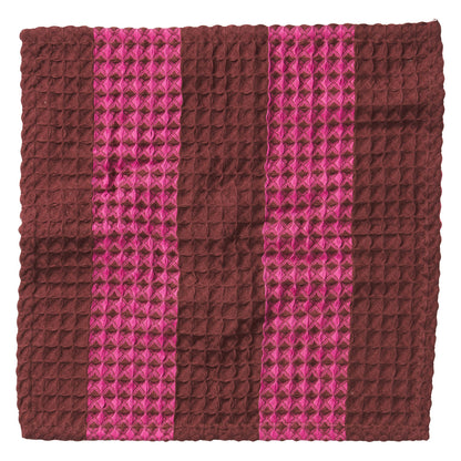 Zelia Waffle Face Washer Bougainvillea