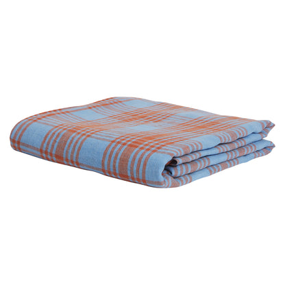 Pello Linen Fitted Sheet - Blue Jay