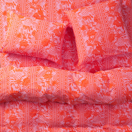 Alexa Cotton Flat Sheet Cosmos