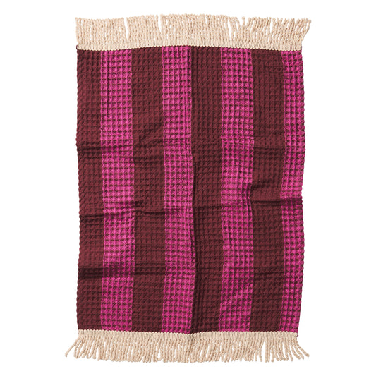 Zelia Waffle Hand Towel Bougainvillea