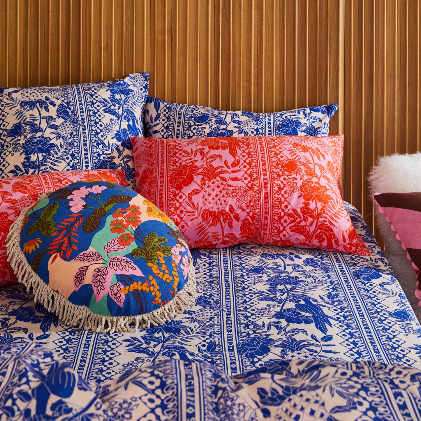 Alexa Cotton Pillowcase Set of 2 - Cosmos