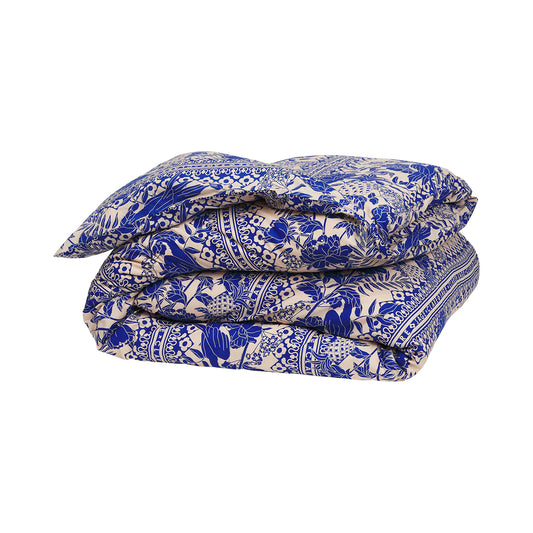 Alexa Cotton Quilt Cover - Lapis