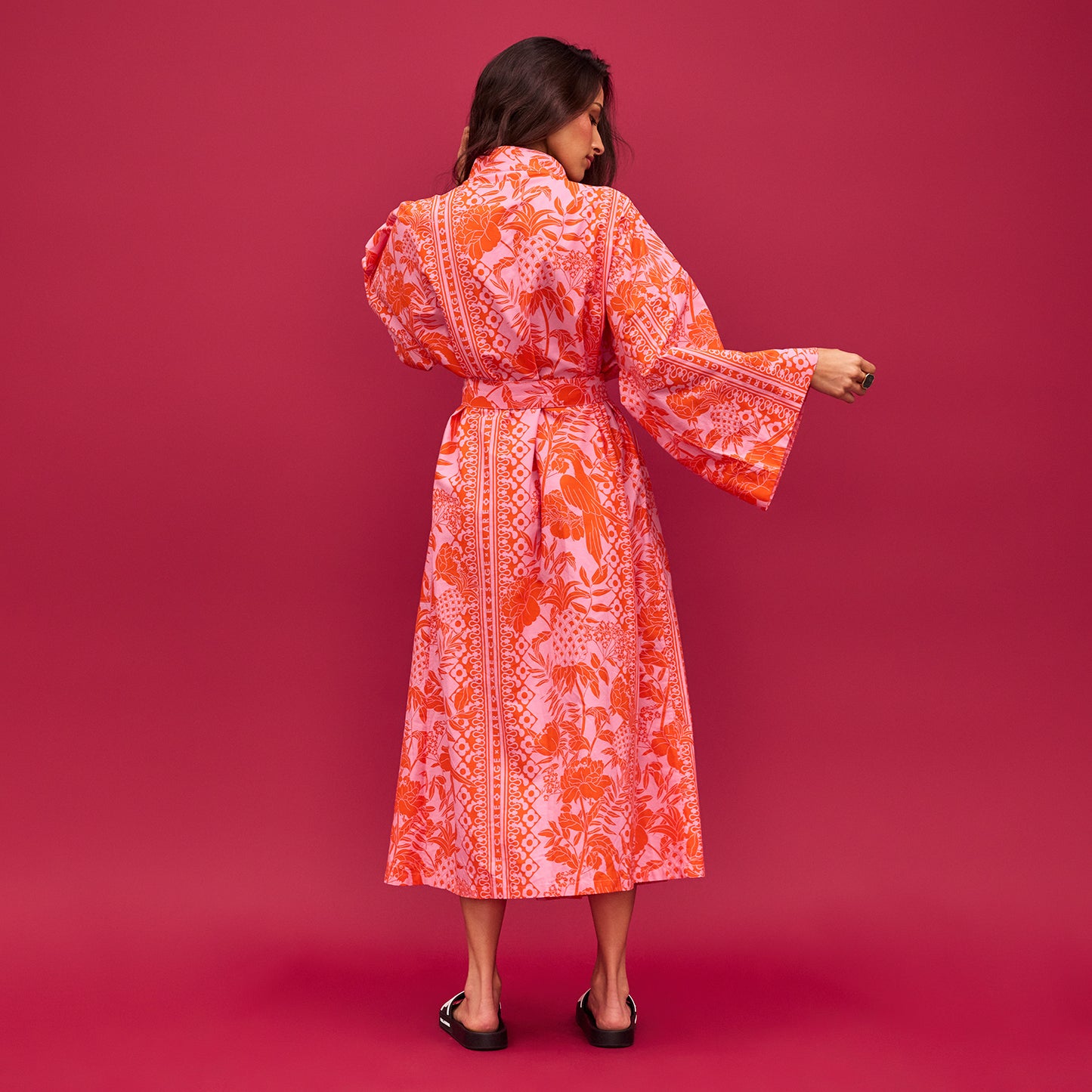 Alexa Cotton Robe Cosmos