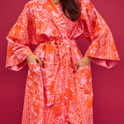 Alexa Cotton Robe Cosmos