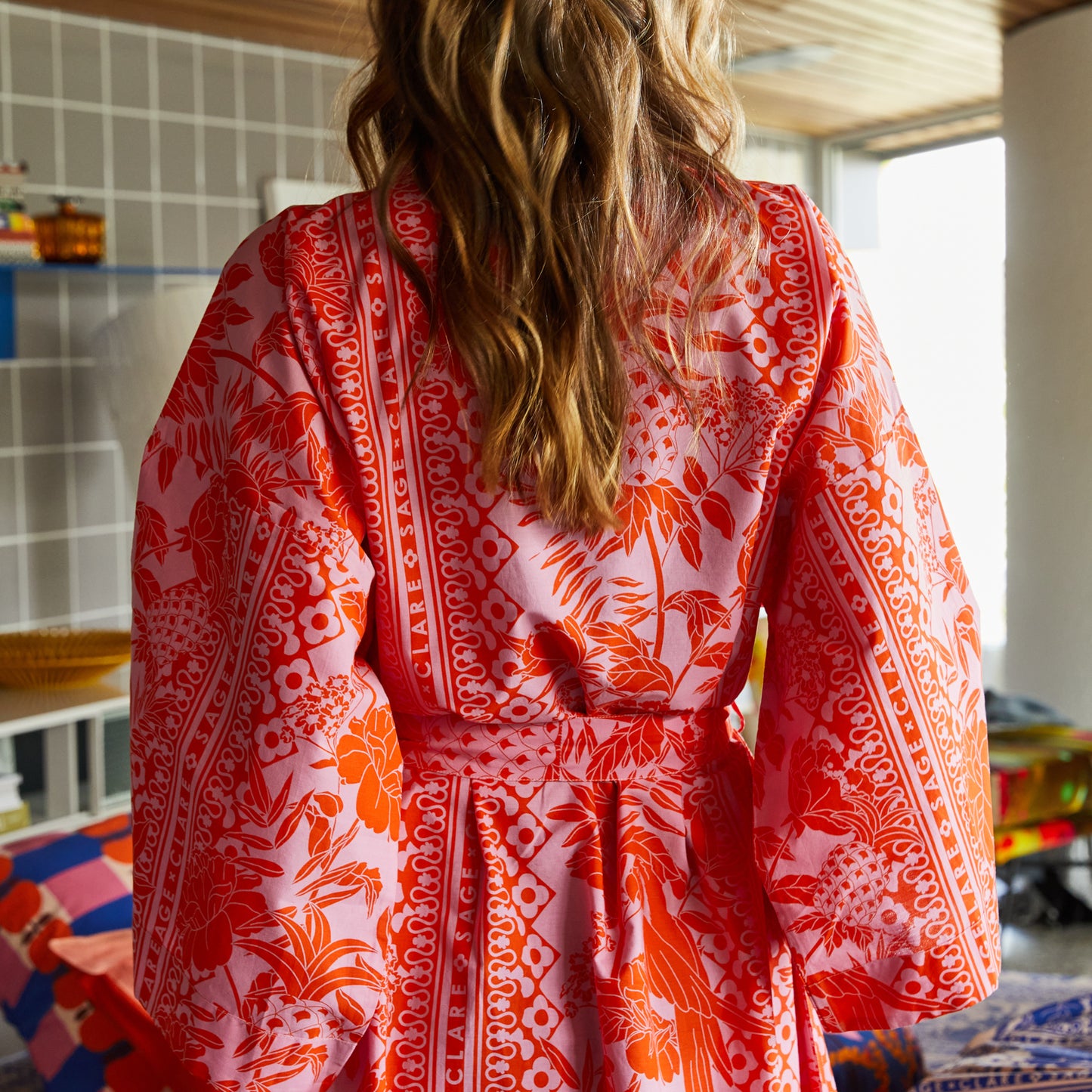 Alexa Cotton Robe Cosmos