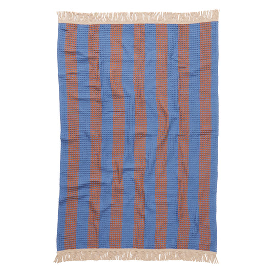 Zelia Waffle Bath Sheet Blue Jay