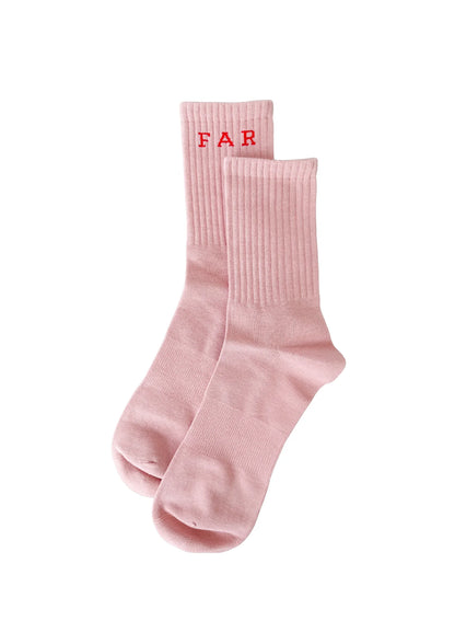 Pink FM Boot Socks