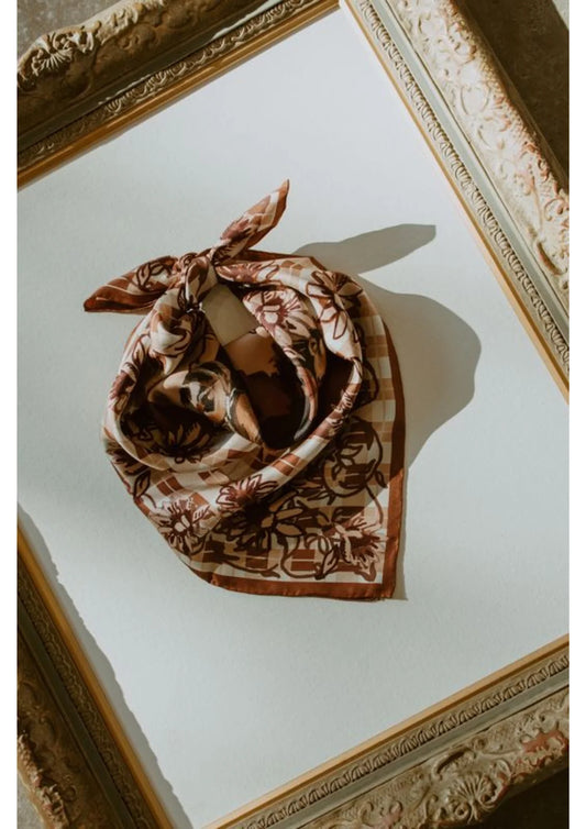 Pistol + Petal Large Silk Bandana