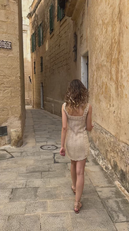 Sasha Crochet Mini Dress