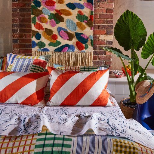 Palo Alto Linen Pillowcase Set of 2 Paprika