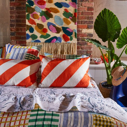 Palo Alto Linen Pillowcase Set of 2 Paprika