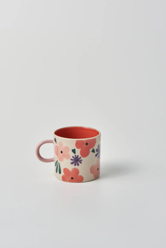 Ditsy Espresso Pink