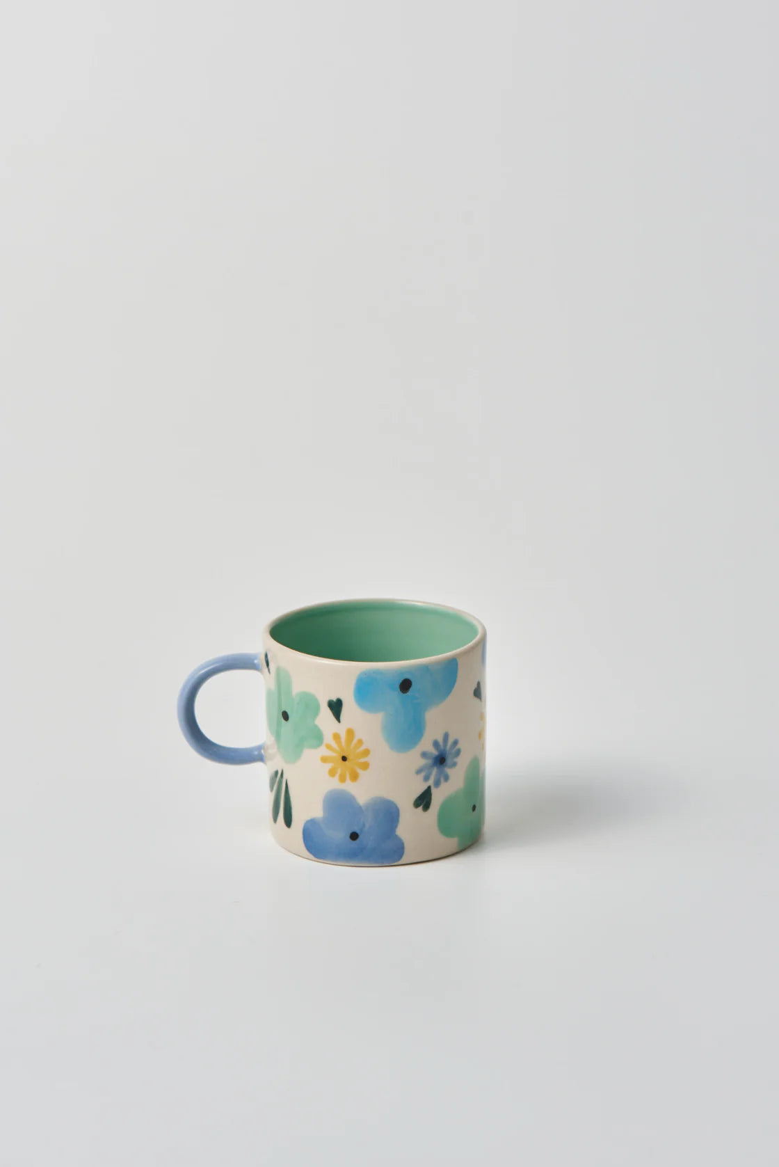 Ditsy Espresso Blue