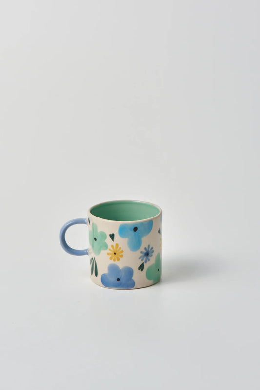 Ditsy Espresso Blue