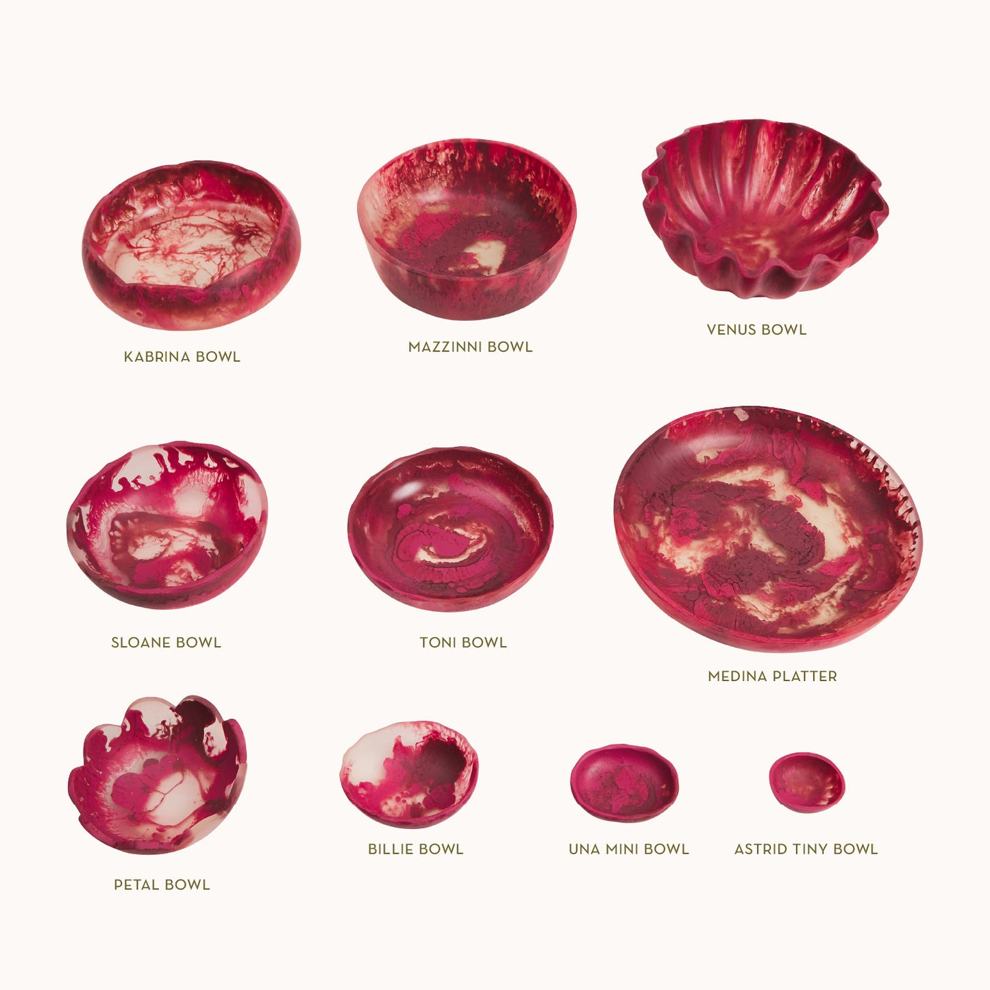 Venus Bowl Rhubarb