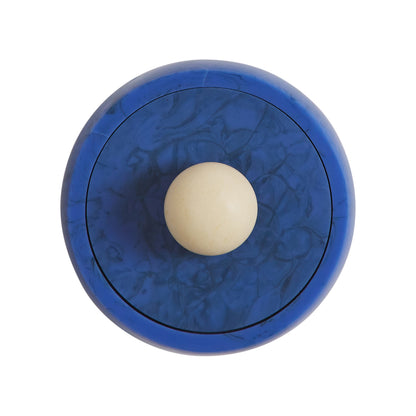 Karine Mini Canister ~ Azure + Pearl