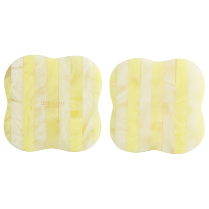 Noellyn Resin Coasters - Set of 2 - Aspen Gold