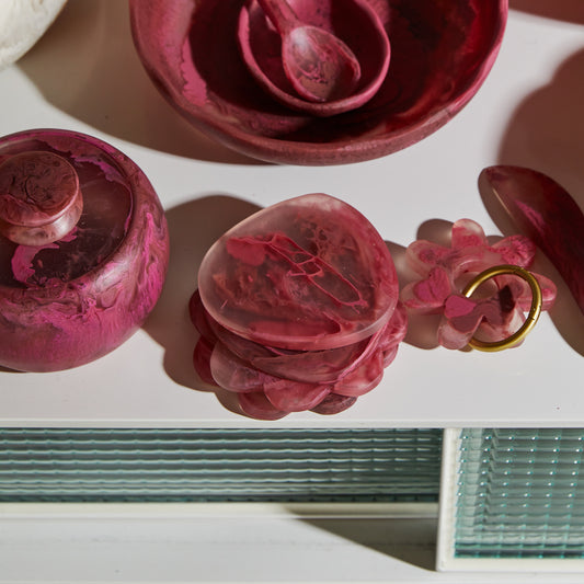 Cecilia Coasters Rhubarb