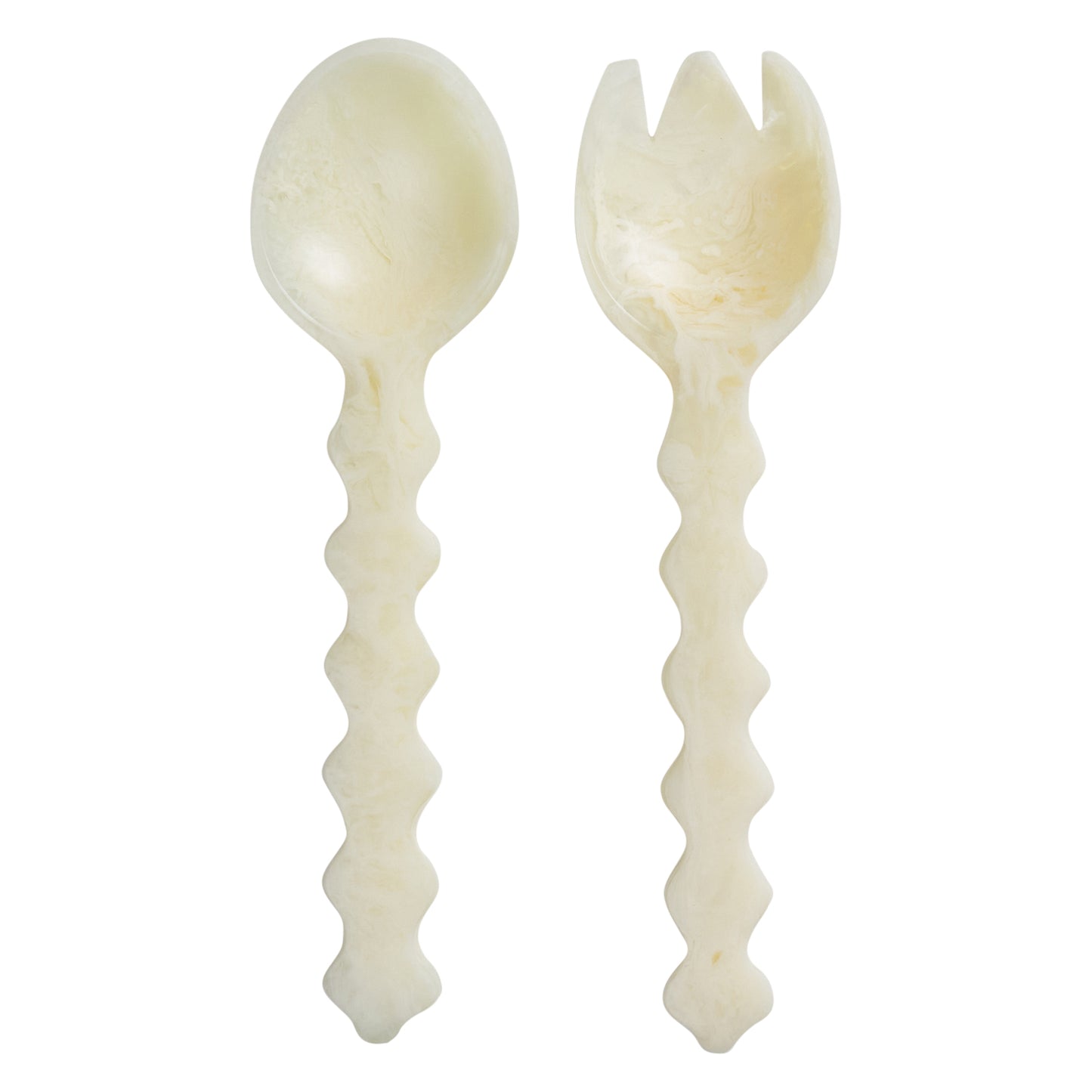 Gisele Salad Servers ~ Pearl