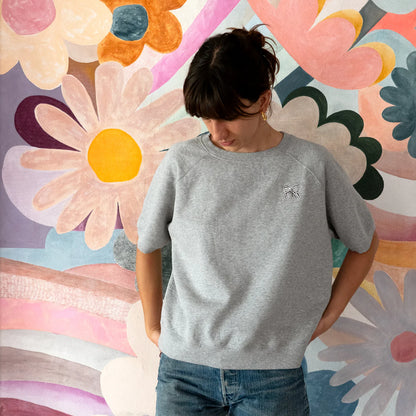 Ribbon Short Sleeve Sweater