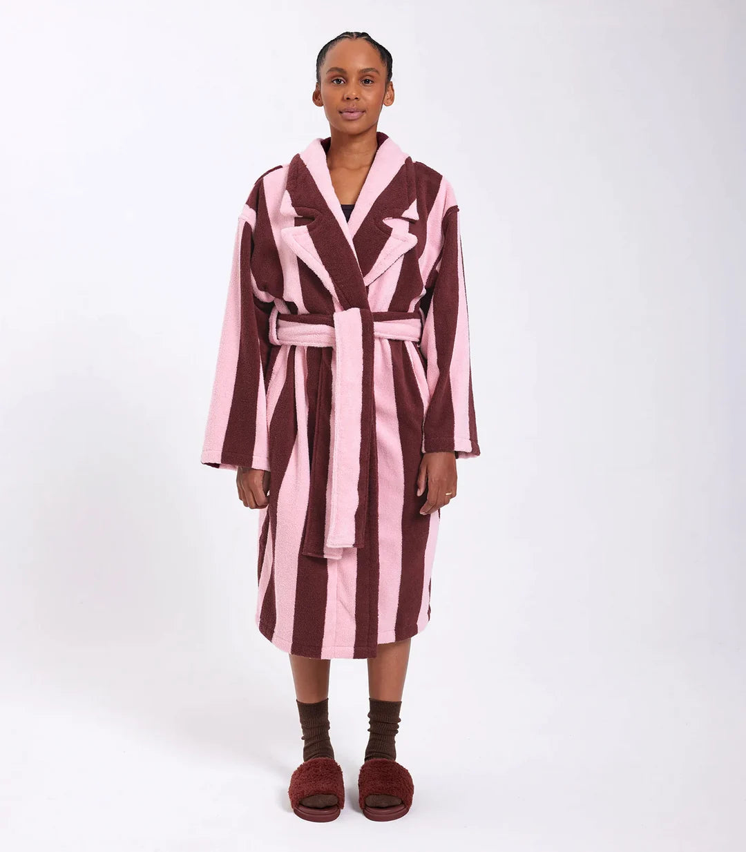 Rocky Road Stripe Terry Robe – Wander + Laze