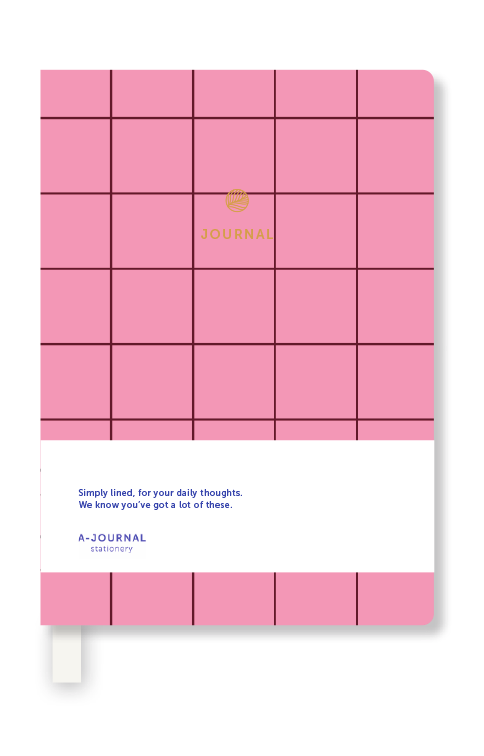 A7 Notebook ~ Checkered Pink