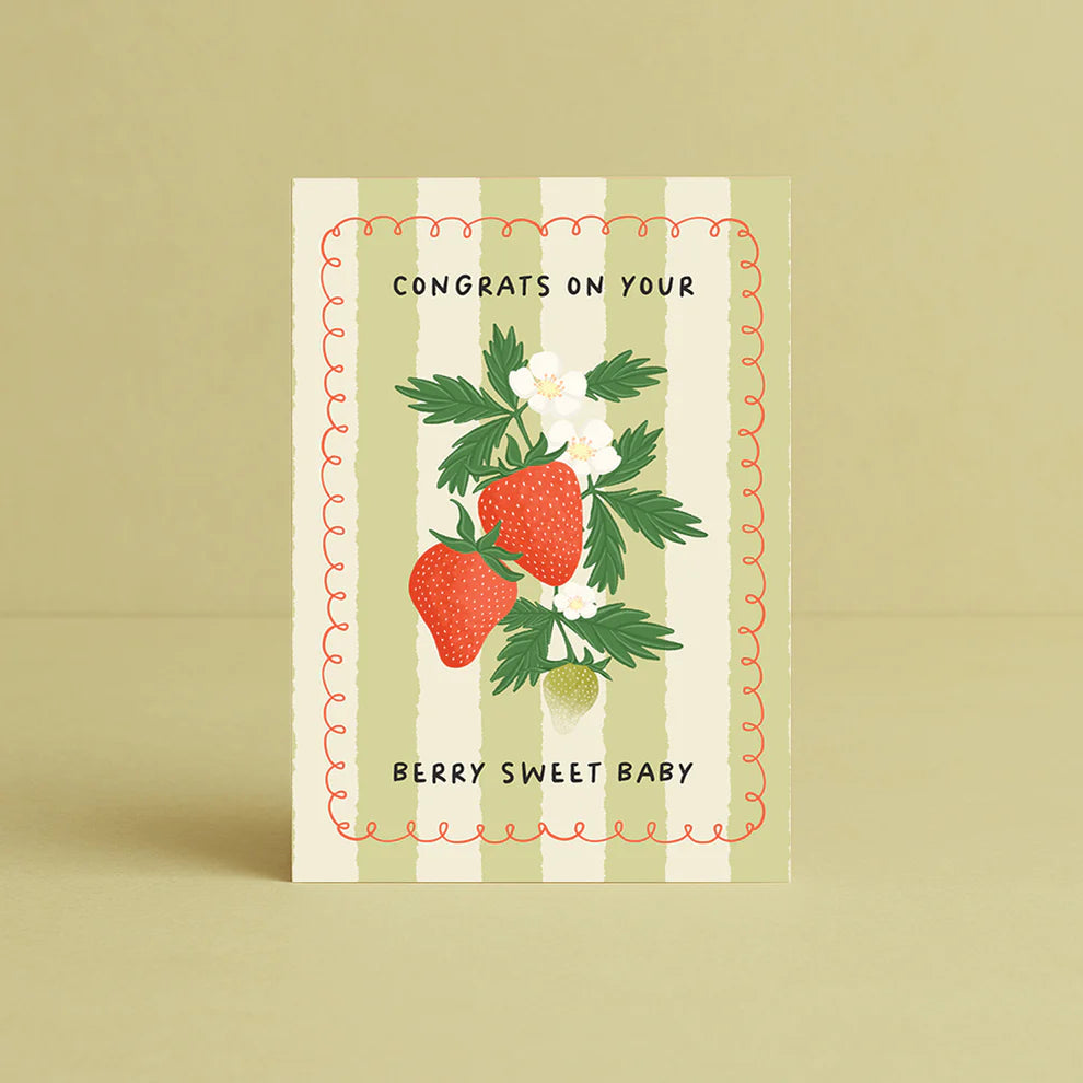Berry Sweet Baby Card