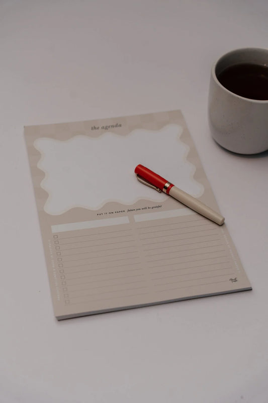Scalloped Agenda A4 Notebook