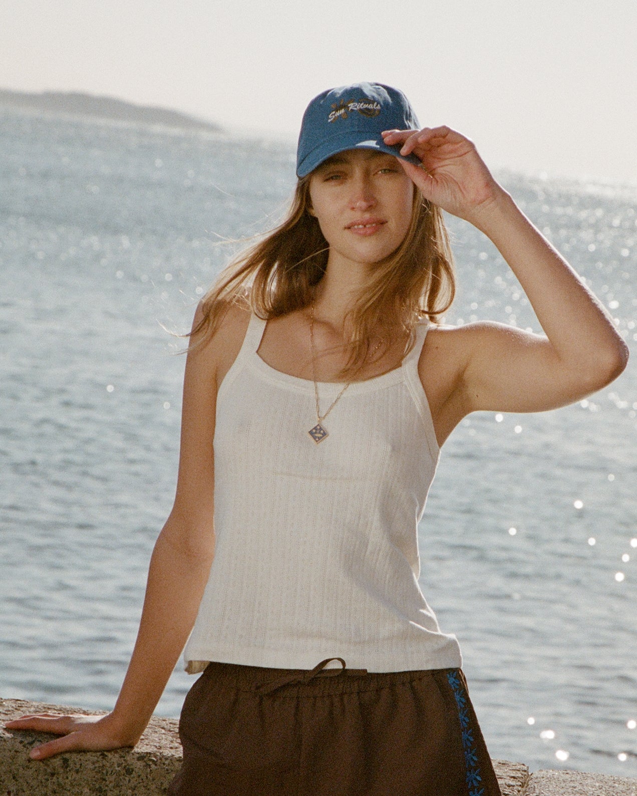 Selina Cap ~ Sea Blue