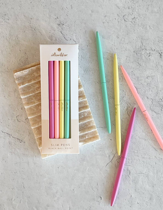 Slim Pen Set | Pastel Brights
