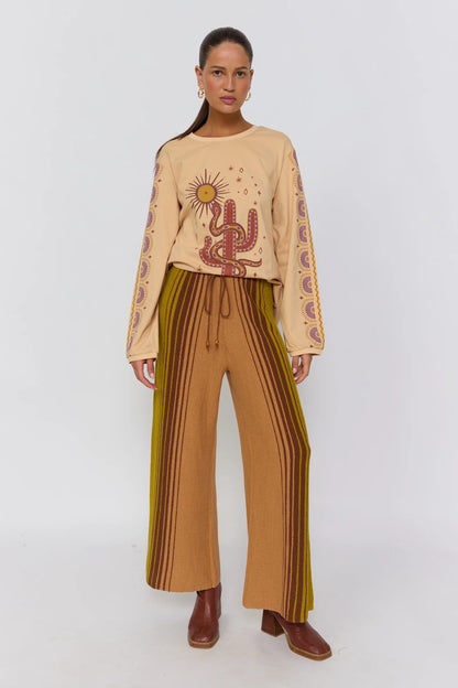 Soul Woman Long Sleeve Tee ~ Sand