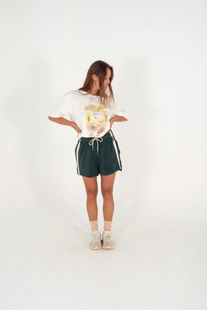 Terry Towelling Short ~ Forest