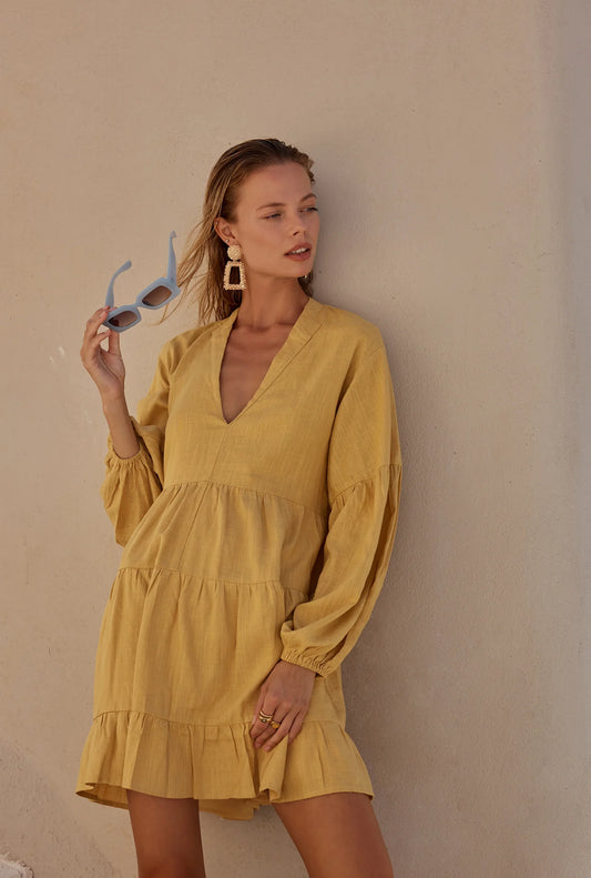 Gala Mini Dress Gold