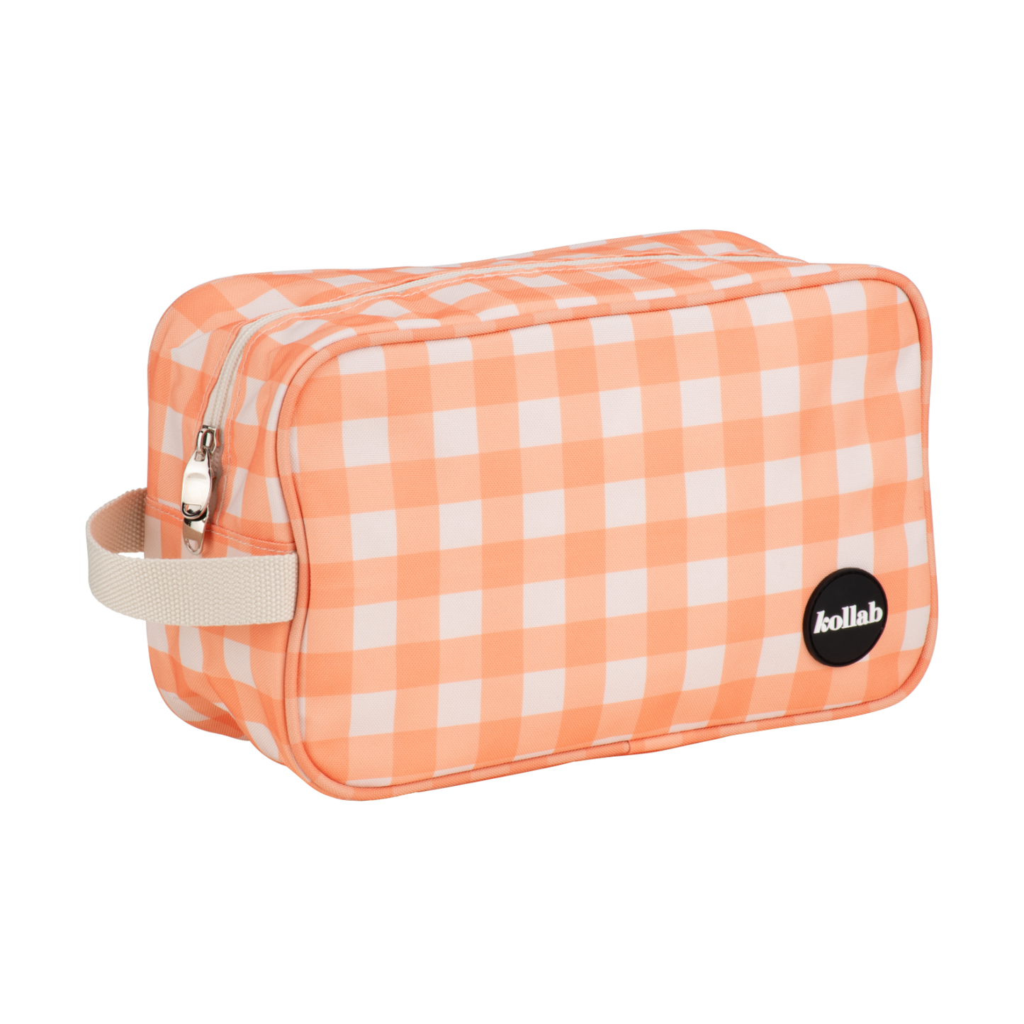 Travel Bag Apricot Check