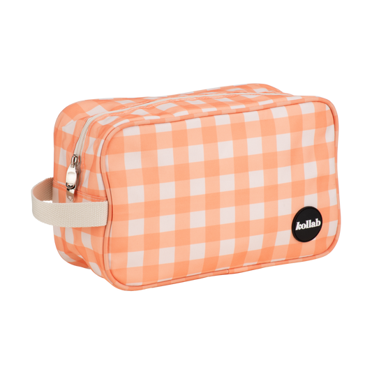 Travel Bag Apricot Check