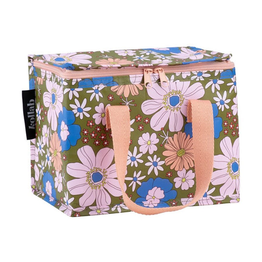 Lunch Box Blue Flowers