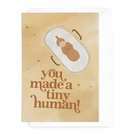 Hooray Tiny Human Card