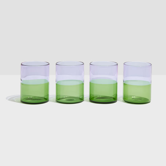 Two Tone Glasses Set of 4
