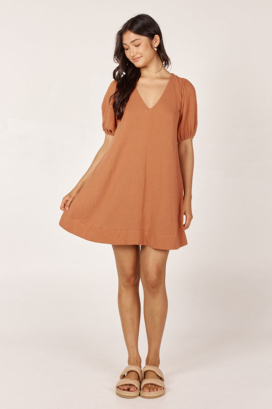 Isadora Mini Dress Hazelnut