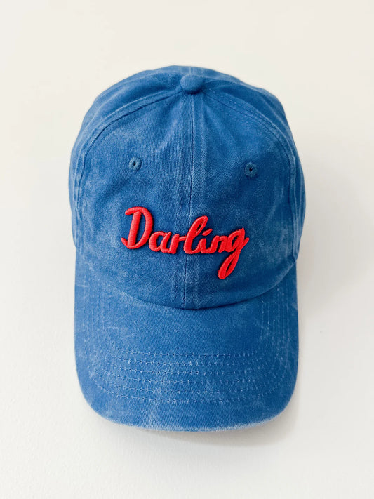 Vintage Wash Darling Cap ~ Blue