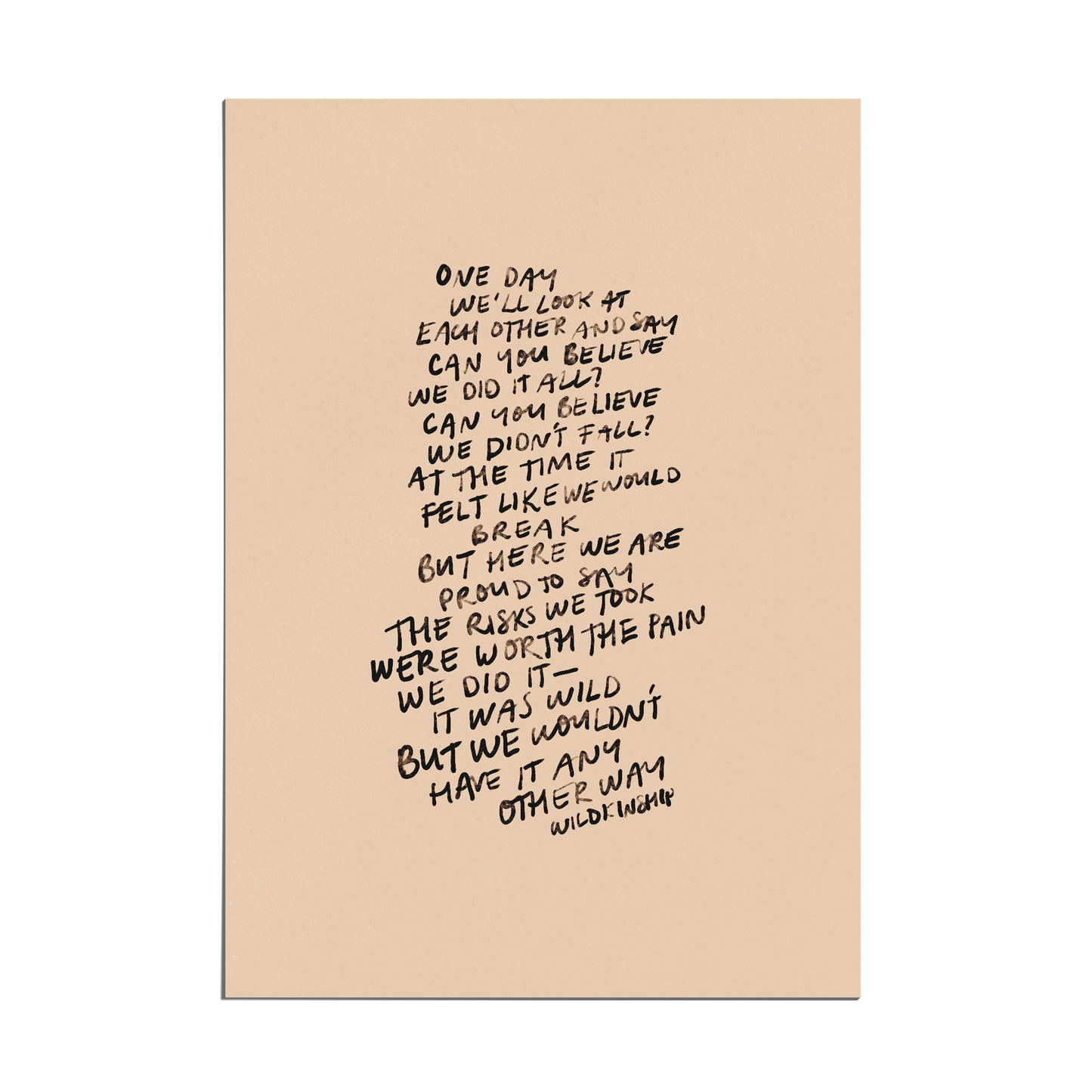 'We Did It' - Mini Print