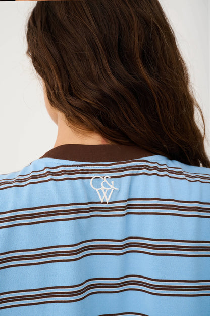 Harley Long Sleeve- Truffle/Ice Stripe
