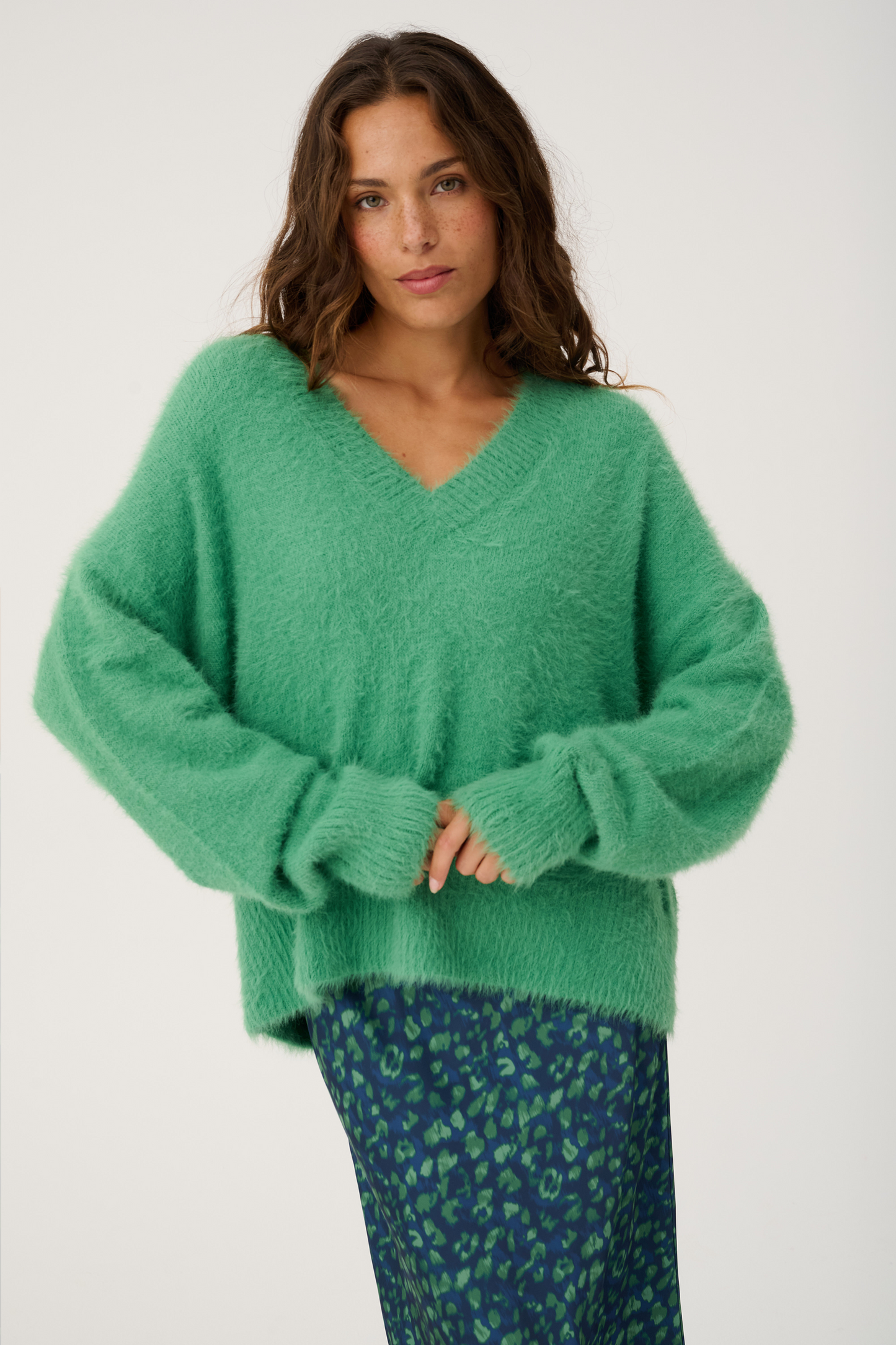Emmie Knit Sweater- Sea Green