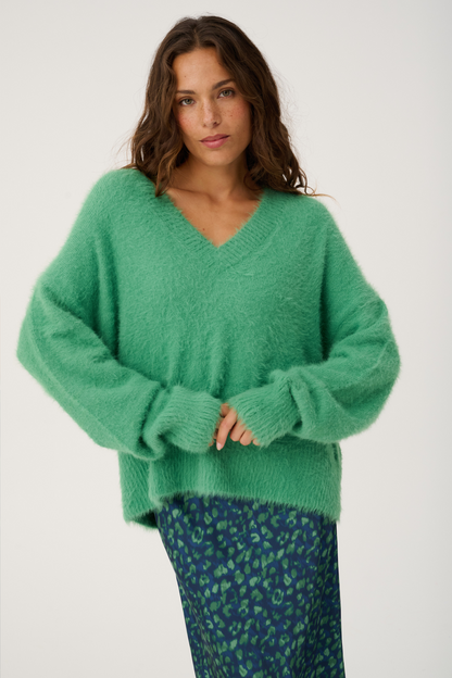 Emmie Knit Sweater- Sea Green