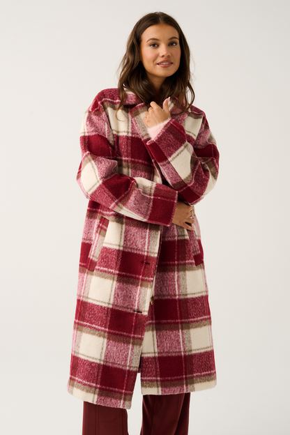 Greta Coat ~ Berry Check