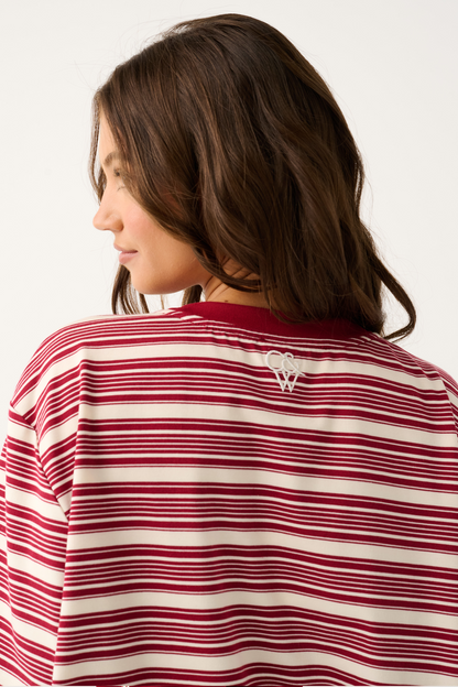 Harley Long Sleeve ~ Plum Stripe