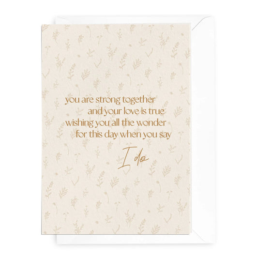When You Say I Do Card