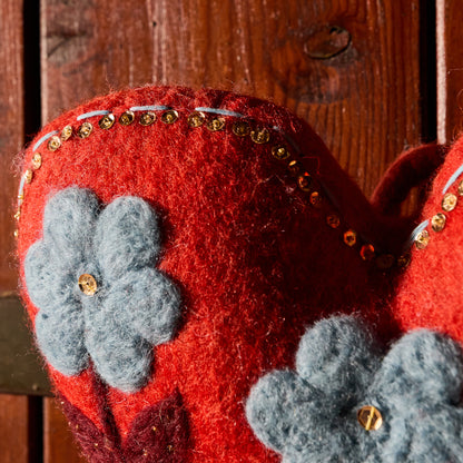 Sadie Felt Heart Door Decoration